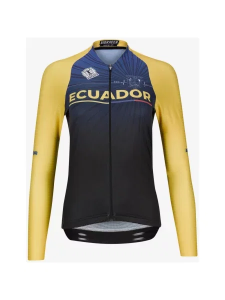 Koszulka rowerowa Bioracer Icon Federation Ekwador długa L niebieska