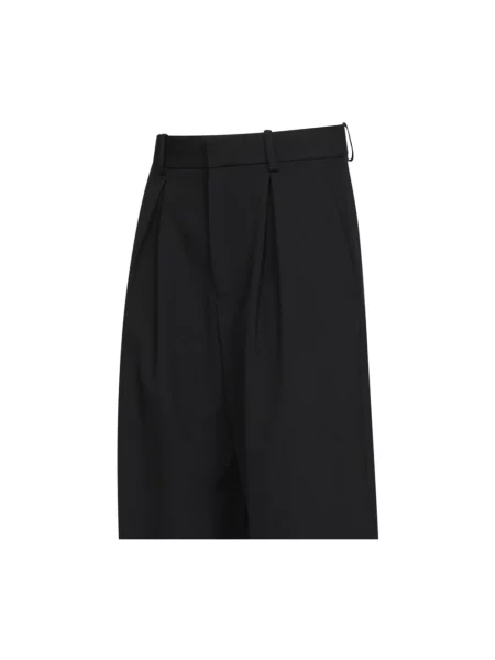 Spodnie Mm6 Maison Margiela wełniane czarne