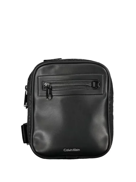 Geantă crossbody Calvin Klein cu autograf negru