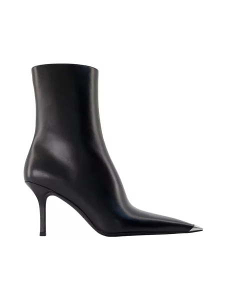 Botki Alexander Wang skórzane czarne