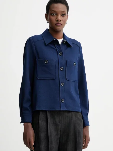 Sessun cămașă bleumarin cu guler clasic regular