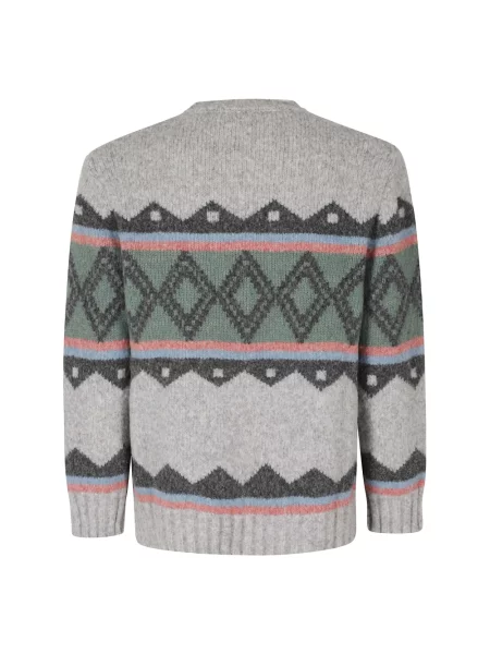Sweter Ballantyne szary