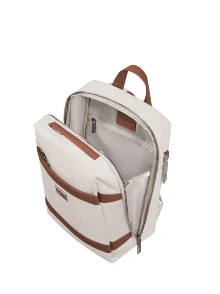 Кожаный повседневный рюкзак Samsonite бежевый