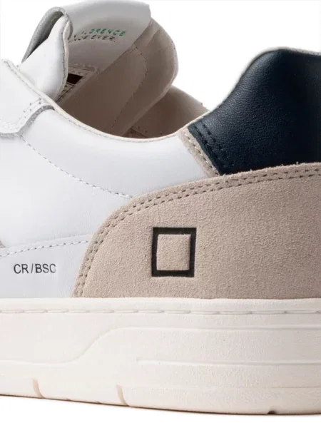 Sneakerși D.a.t.e. din piele de căprioară alb