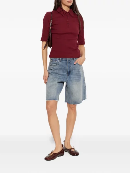 Pantaloni scurți din denim Gestuz albastru