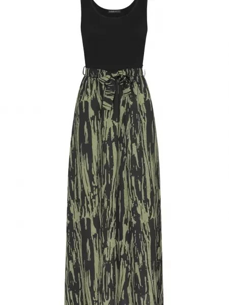 Rochie verde negru