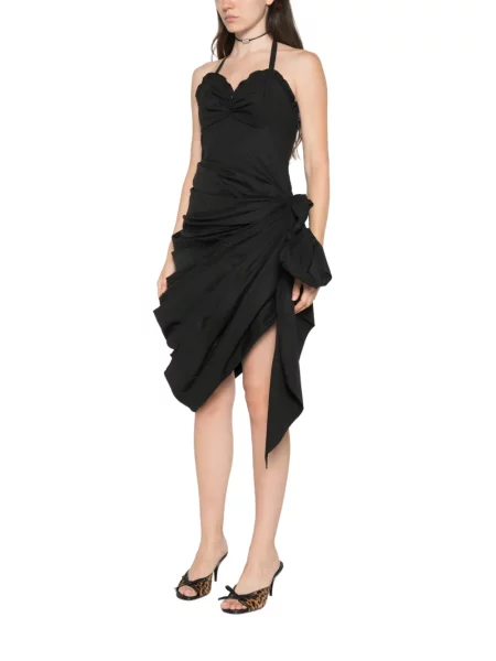 Rochie Chloé asimetrică negru