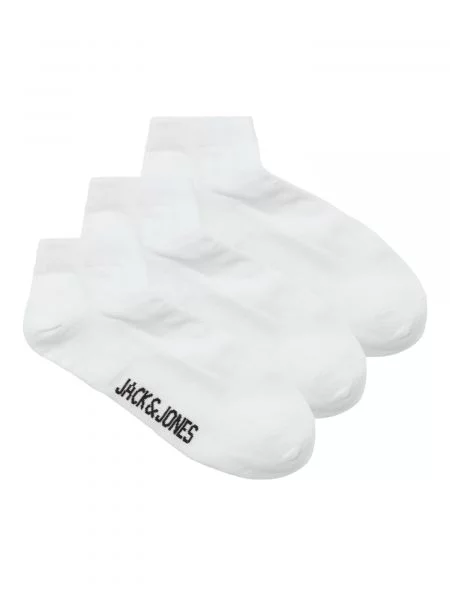 JACK & JONES Șosete LOUIS negru alb