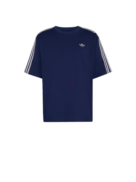 Ριγέ πουκάμισο Adidas Originals λευκό