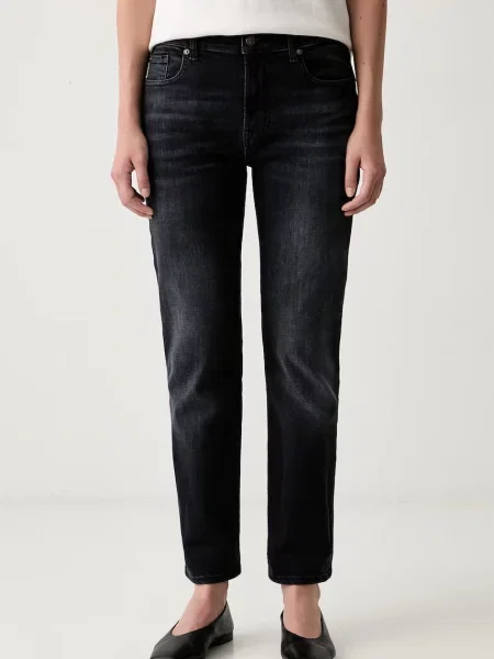 7 FOR ALL MANKIND blugi skinny pentru femei negru