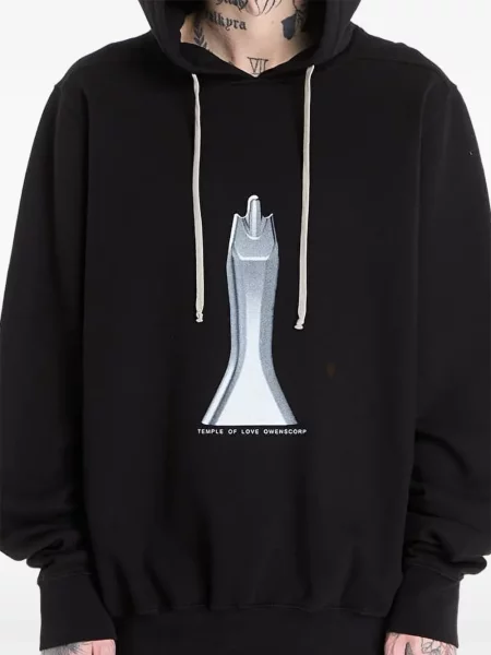 Mikina s kapucí Rick Owens Drkshdw černá