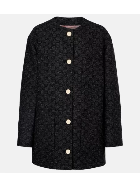 Palton Gucci de lână negru