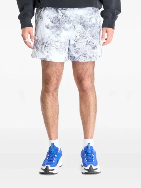 Top sport Nike din fleece plisat fără mâneci alb
