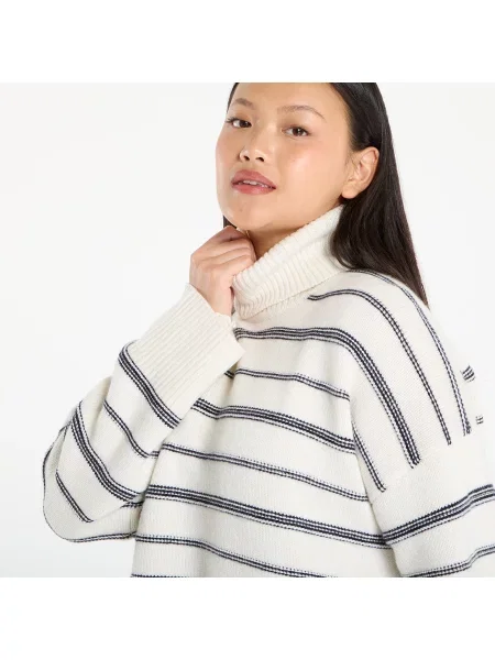 Пуловер Samsøe Samsøe Sakeiku Stripe Turtleneck Clear Cream St. M