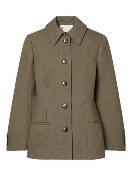 Geacă Tory Burch de lână maro