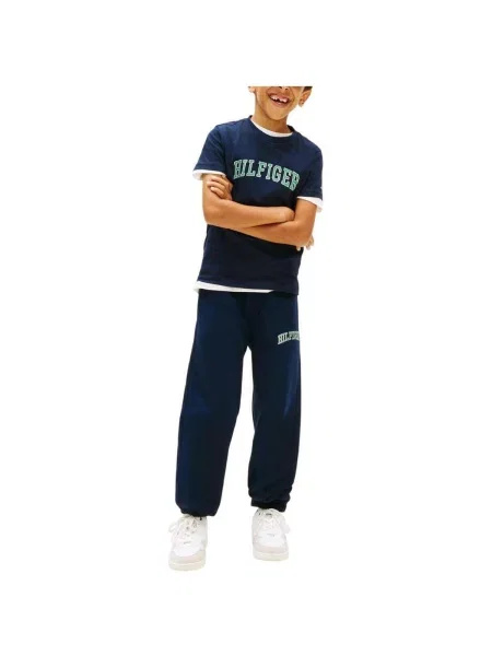 Tricou copii Tommy Hilfiger albastru