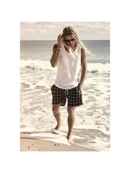 Slip de baie Urban Classics alb