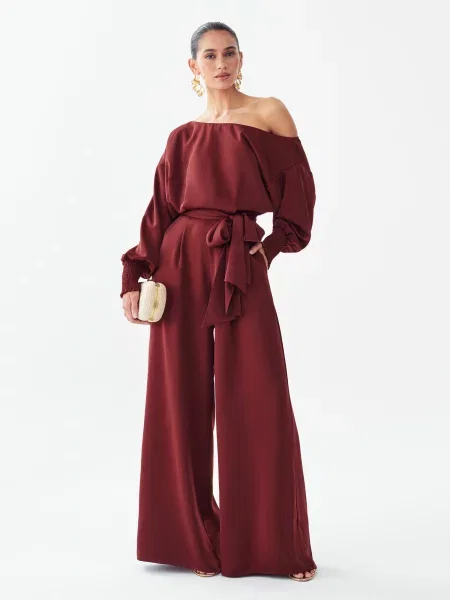 Willa Salopeta Diara bordeaux roșu