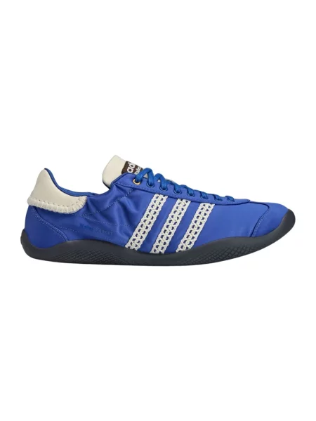 Satynowe sneakersy Adidas niebieskie