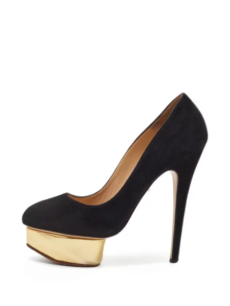 Platform talpú körömcipő Charlotte Olympia fekete