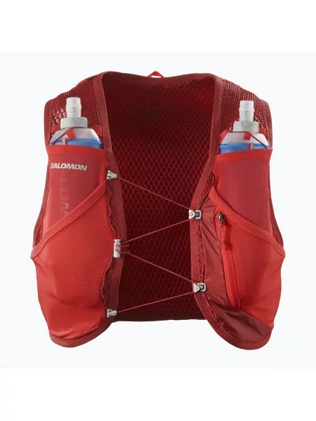 Kamizelka do biegania Salomon Active Skin 8 set red dahlia/high risk czerwona