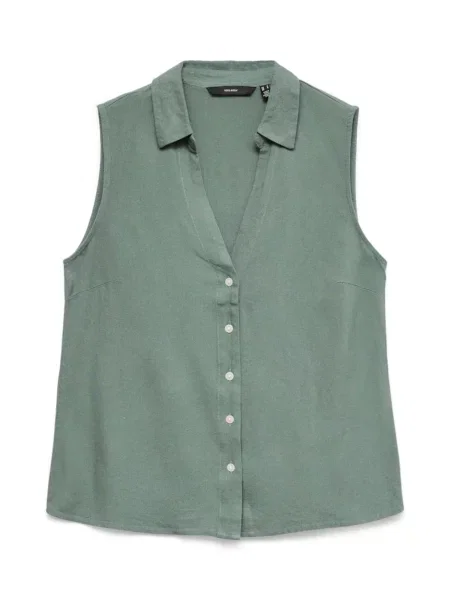 VERO MODA Bluză VMMYMILO închis verde