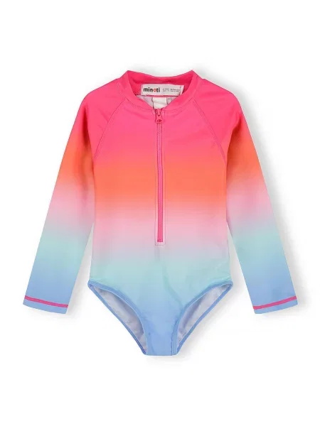 MINOTI Costum de baie întreg / portocaliu / roz albastru
