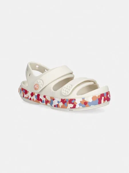 Crocs sandály CROCBAND CRUISER GLOW CONFETTI BAND SANDAL K béžové