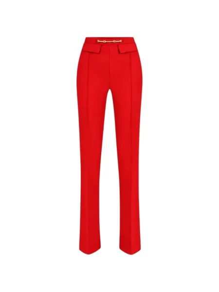 Pantaloni Elisabetta Franchi roșu
