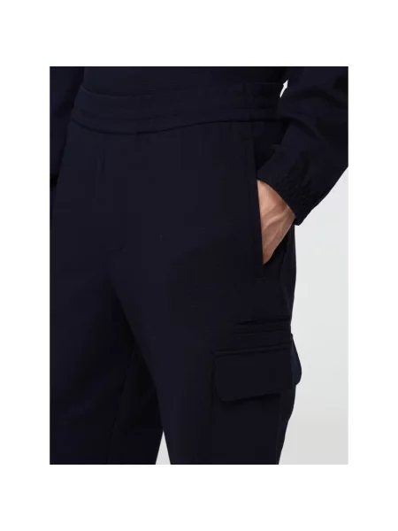 Spodnie dresowe Emporio Armani niebieskie