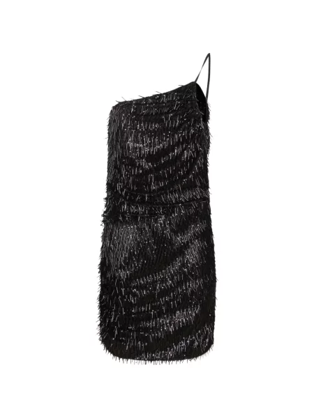 Rochie mini Amen cu paiete cu un umăr gol negru
