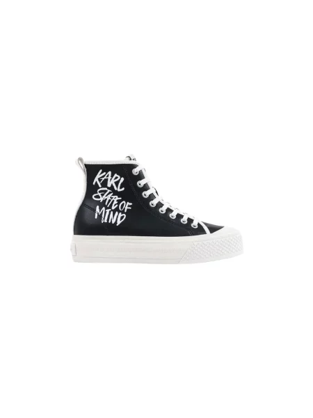Karl Lagerfeld Kampus Max V trampki skórzane czarne