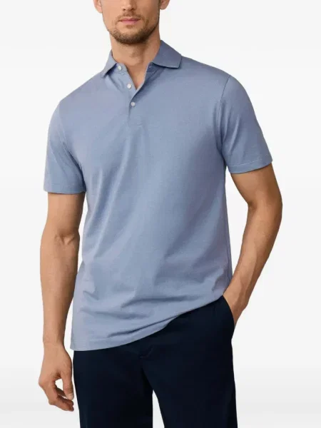 Scurt tricou polo Hackett London albastru