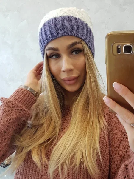 Șapcă Marka Niezdefiniowana din fleece alb