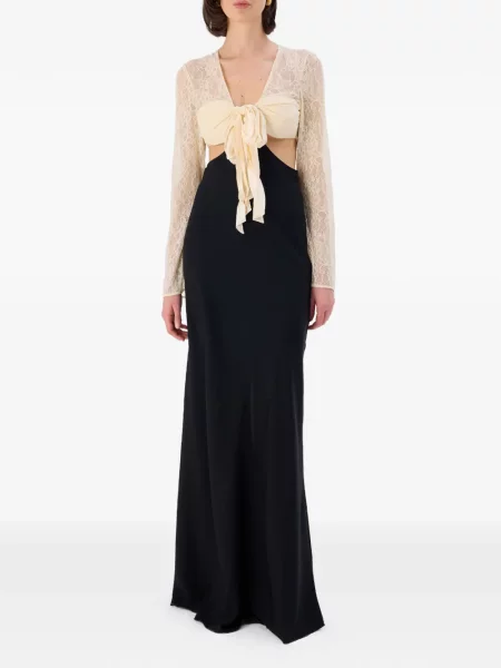 Rochie maxi Occleus cu legături negru