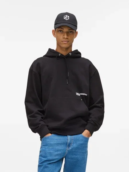 KARL LAGERFELD JEANS Sveter modrá / čierna biela