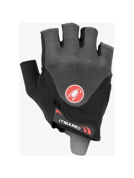 Rękawiczki Castelli Arenberg Gel 2 Rosso Corsa Krótkie Ciemnoszare XS szare