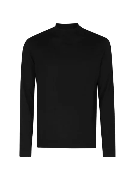 Pulover Roberto Collina tricotate negru