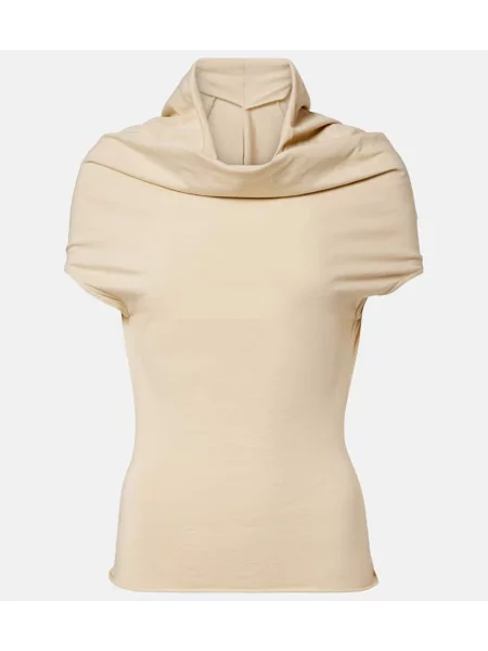 Top Rick Owens din jerseu bej