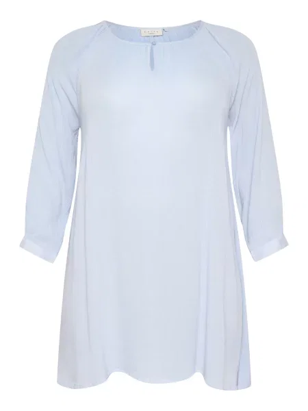 KAFFE CURVE Tunika Ami nebeško modra