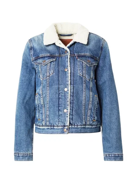 LEVI'S ® Geacă de primăvară-toamnă Original Sherpa Trucker denim albastru