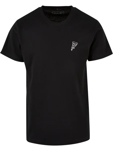 Mister Tee Tricou Pizza negru alb