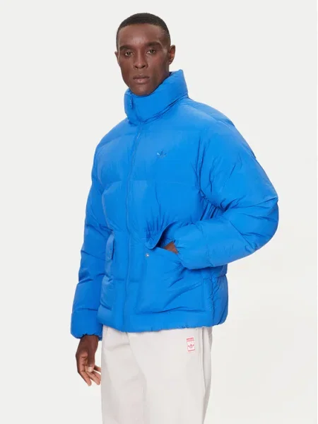 Пухено яке Adidas Originals синьо
