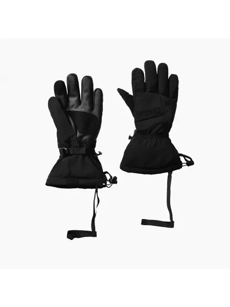 Rękawiczki trekkingowe Jack Wolfskin Big White black białe