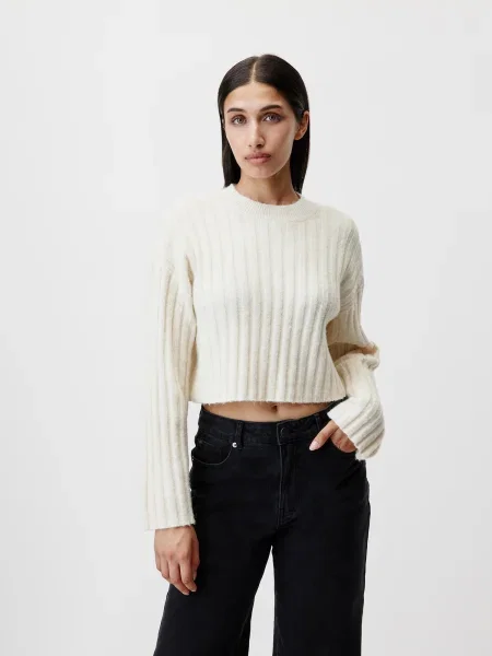 LeGer by Lena Gercke Sveter Garnet melírovaná sivá