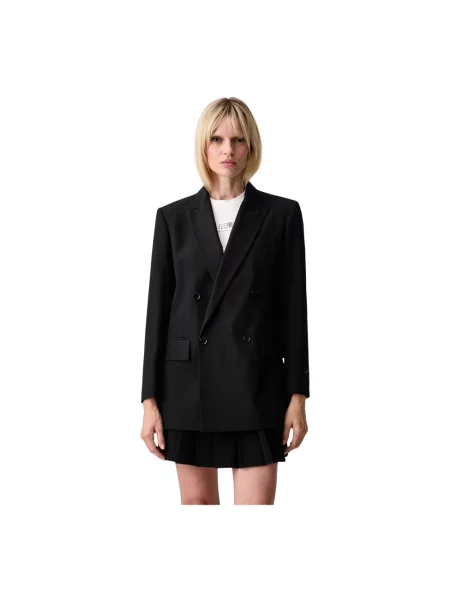 Marynarka Mm6 Maison Margiela wełniana czarna