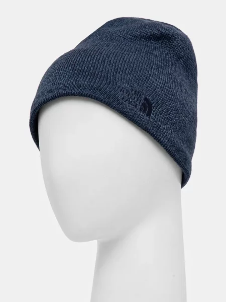 The North Face czapka z domieszką wełny Jim Beanie granatowy