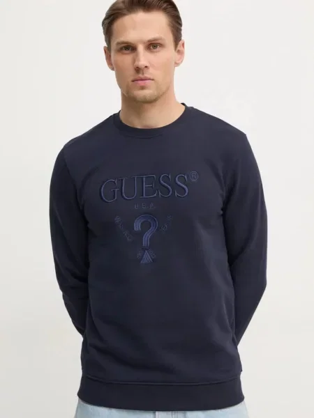 Суитчър Guess с апликация тъмносиньо