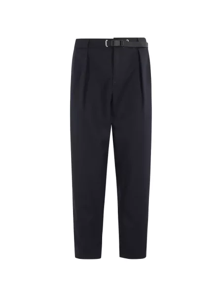Cu centură pantaloni White Sand alb