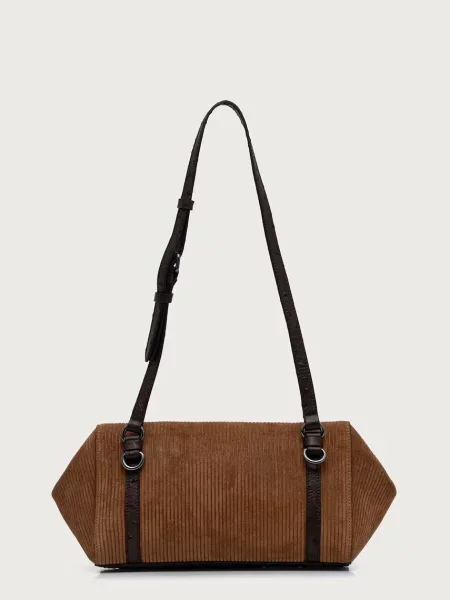 Frottír shopper táska Gianni Chiarini barna